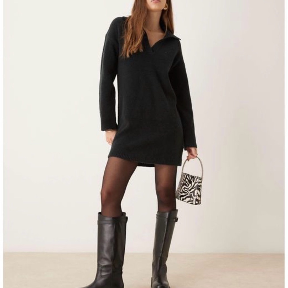 Abercrombie & Fitch Black Sweater Dress